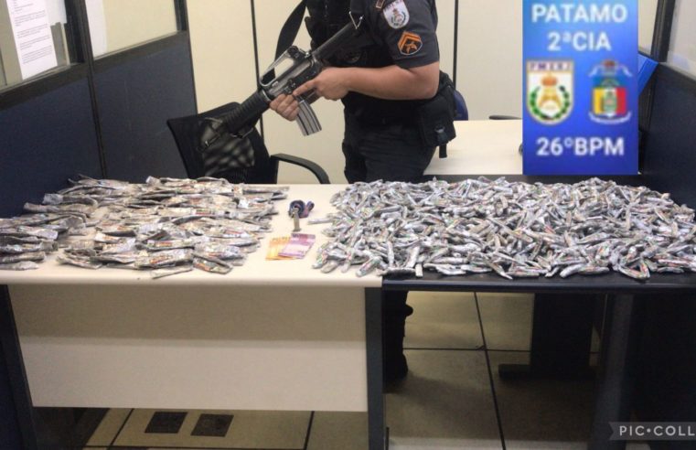 Polícia Militar apreende mais de 1000 tabletes de maconha no bairro da Glória