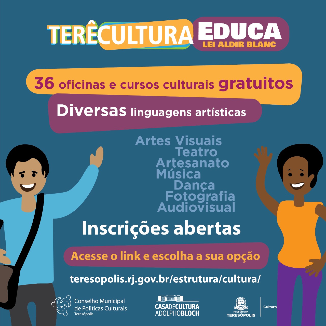 Secretaria de Cultura de Teresópolis abre inscrições para 1000 vagas em 36 cursos gratuitos