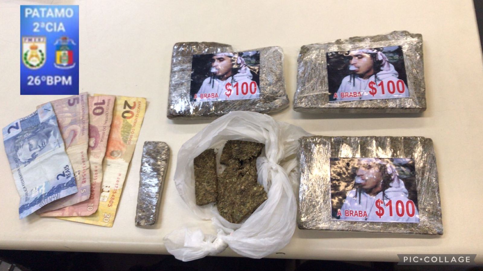 Polícia Militar apreende quase meio quilo de maconha no bairro da Glória