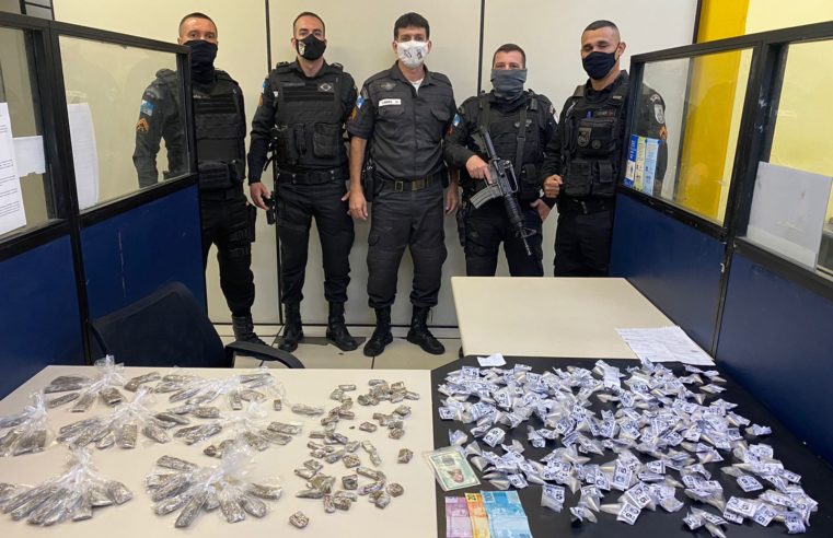 Polícia Militar prende acusados de tráfico de drogas na Chácara Flora