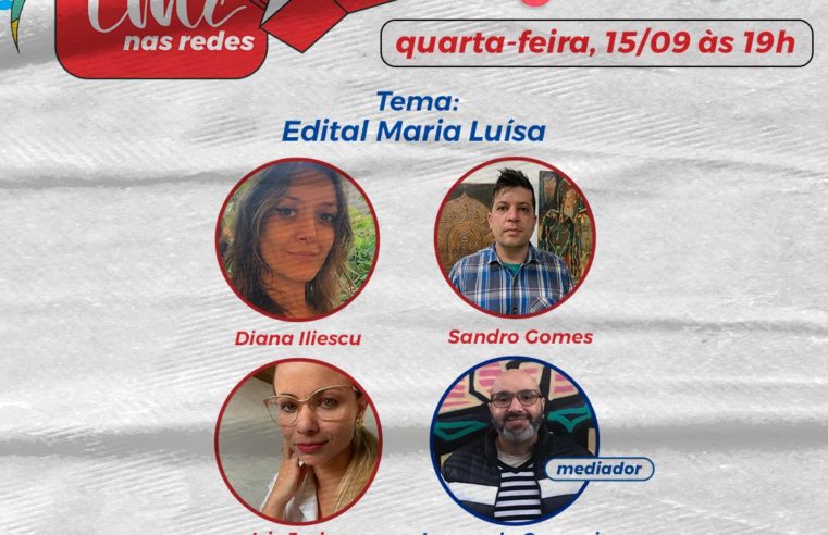 Live será realizada para esclarecer dúvidas sobre o edital Maria Luisa