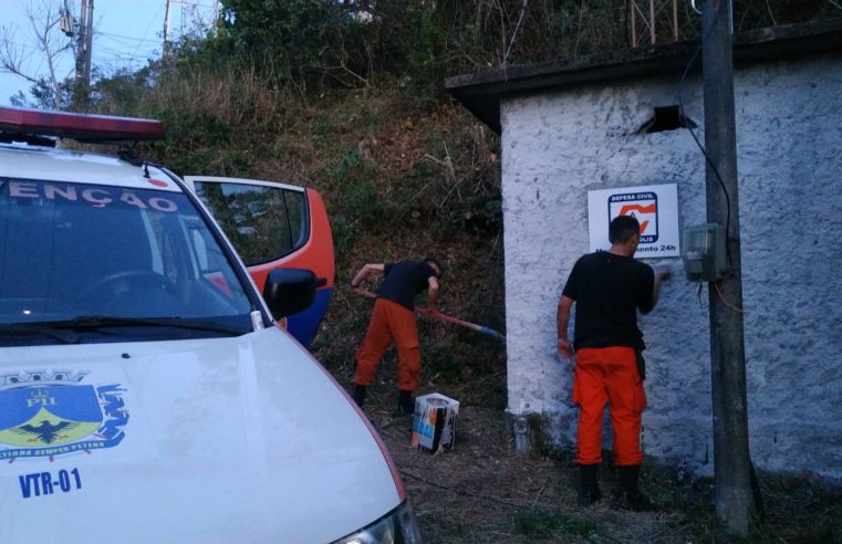 Equipamento de transmissão de sinal para a comunicação por rádio, utilizado pela Defesa Civil, sofre depredação no Morin