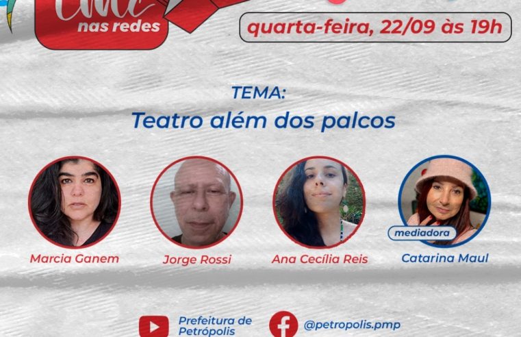 IMC nas Redes terá como tema o Teatro além dos palcos