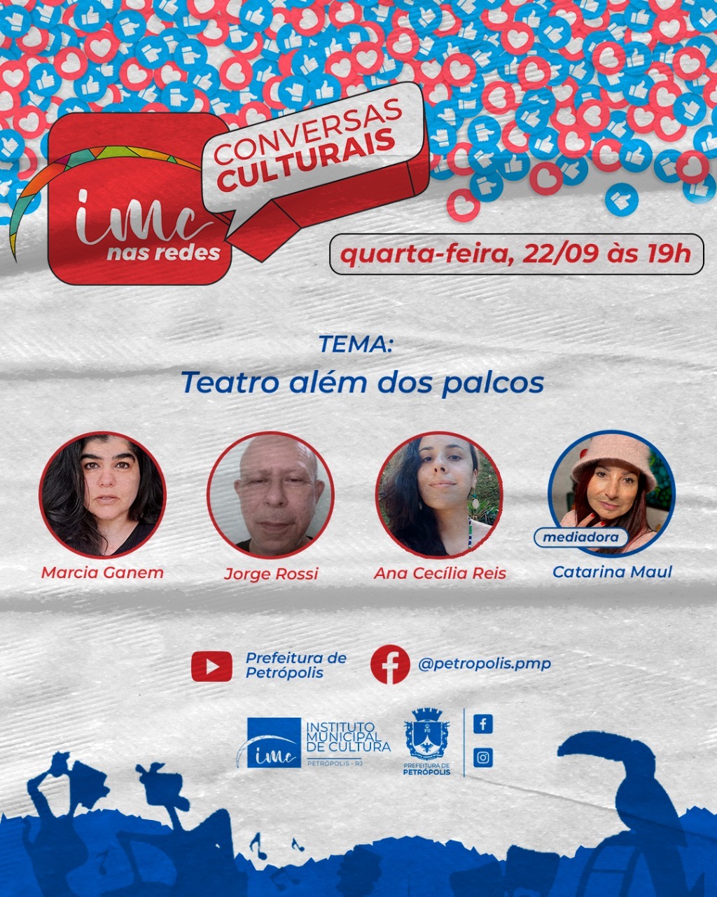 IMC nas Redes terá como tema o Teatro além dos palcos