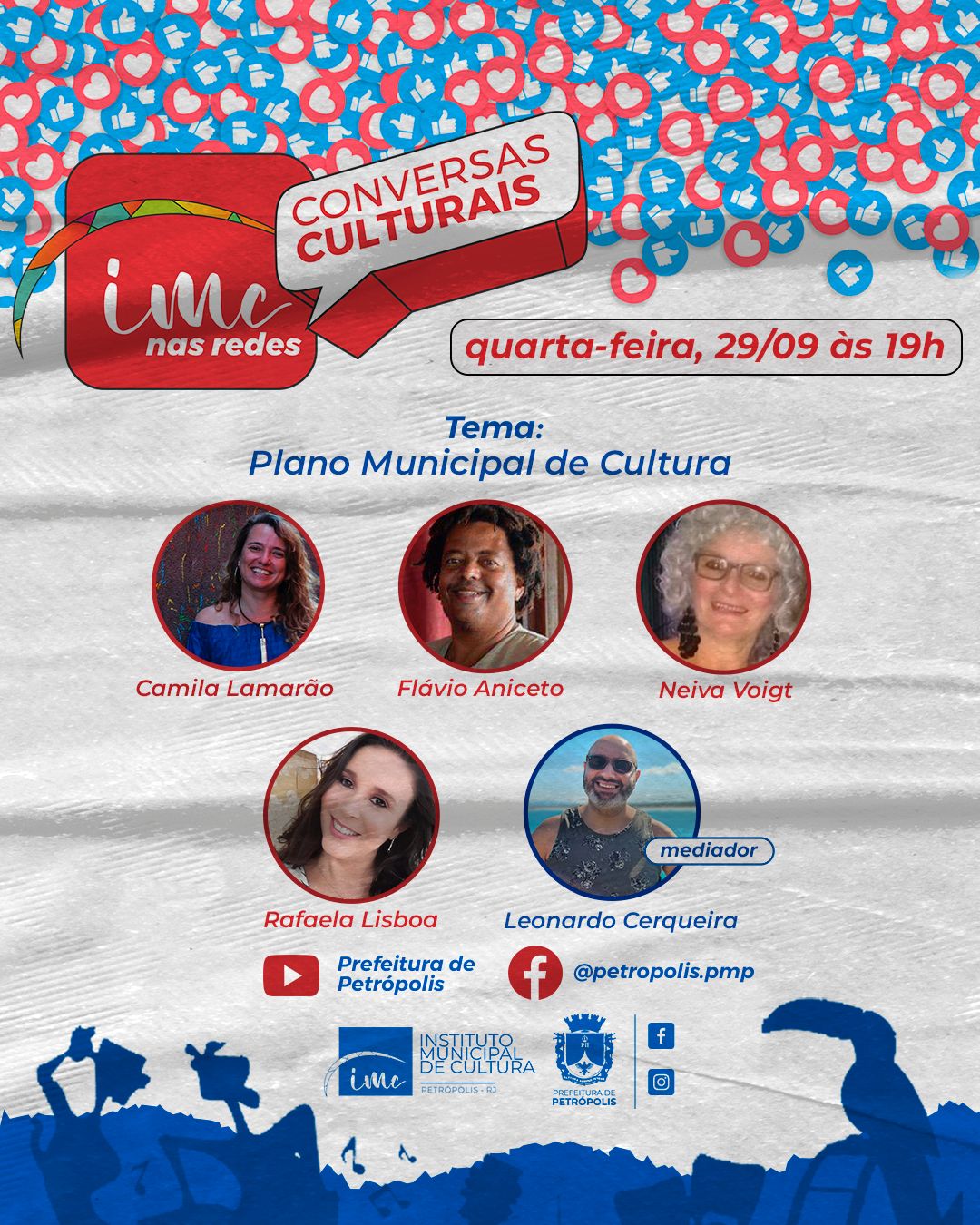 Plano Municipal de Cultura será o tema do IMC nas Redes de hoje (29)
