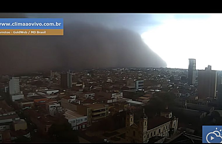 Tempestade de areia atinge cidades do interior de São Paulo