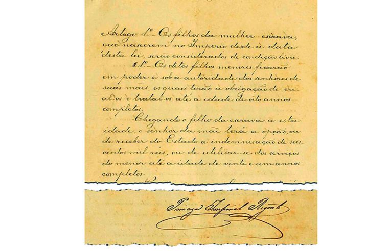 Há 150 anos, Lei do Ventre Livre era assinada