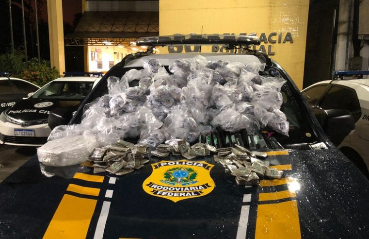 Operação Égide: A PRF apreende maconha , crack e lança perfume em Duque de Caxias-RJ