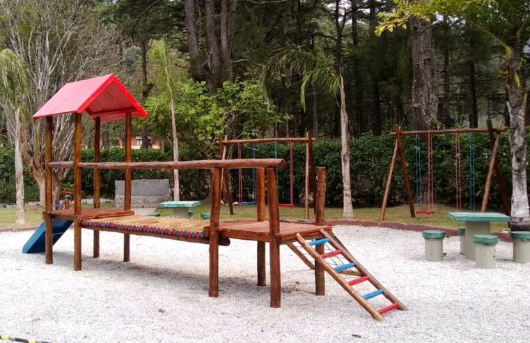 Horto Municipal de Teresópolis ganha parquinho infantil