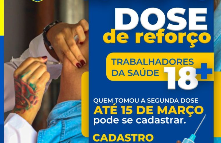 Trabalhadores da saúde devem tomar dose de reforço contra covid-19