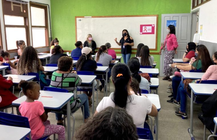 CRAS São Pedro e Escola Municipal Acliméa Nascimento realizam ação conjunta do Outubro Rosa