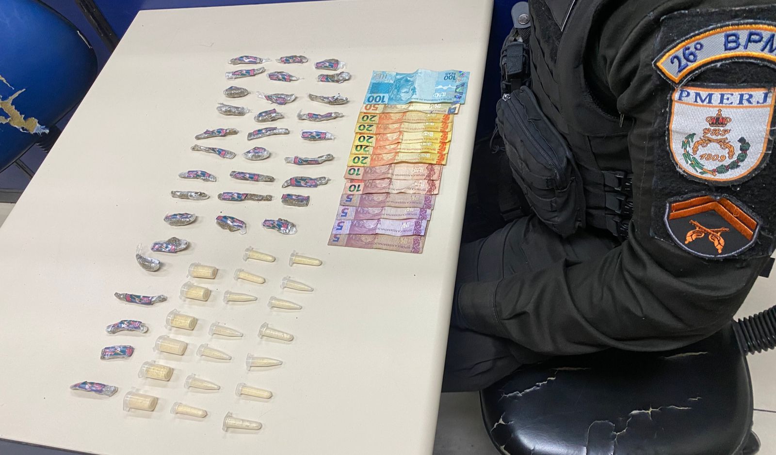 PM prende homem com drogas em Nogueira