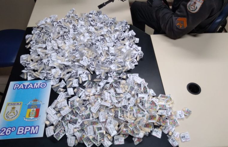 Polícia Militar aprende 770 cápsulas de cocaína no Castelo São Manoel
