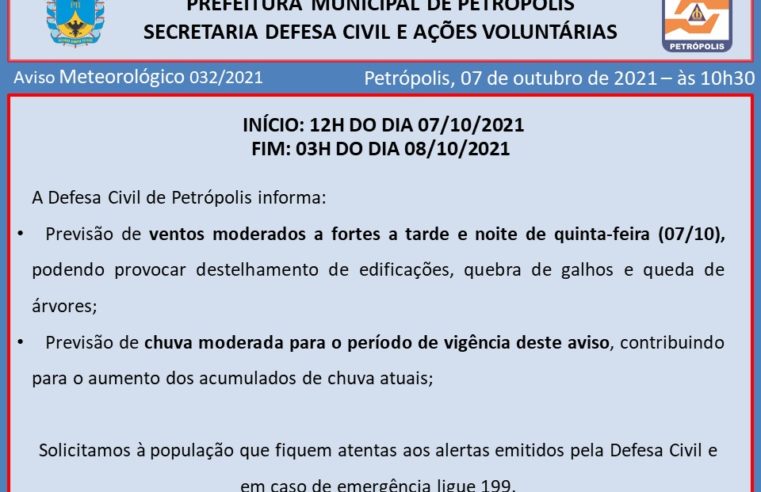 Nova frente fria causará queda nas temperaturas em Petrópolis