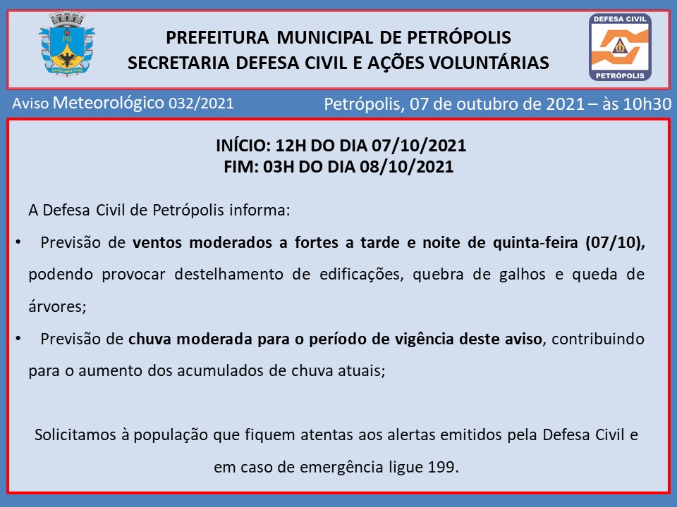 Nova frente fria causará queda nas temperaturas em Petrópolis