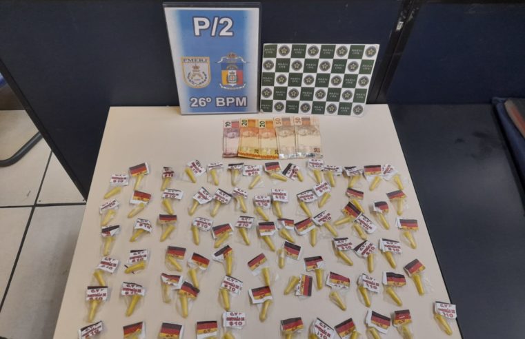 PM apreende drogas no Retiro