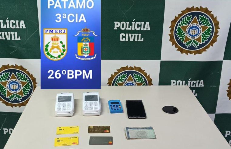 Polícias Civil e Militar prendem homem que aplicava “Golpe do Motoboy” em Itaipava