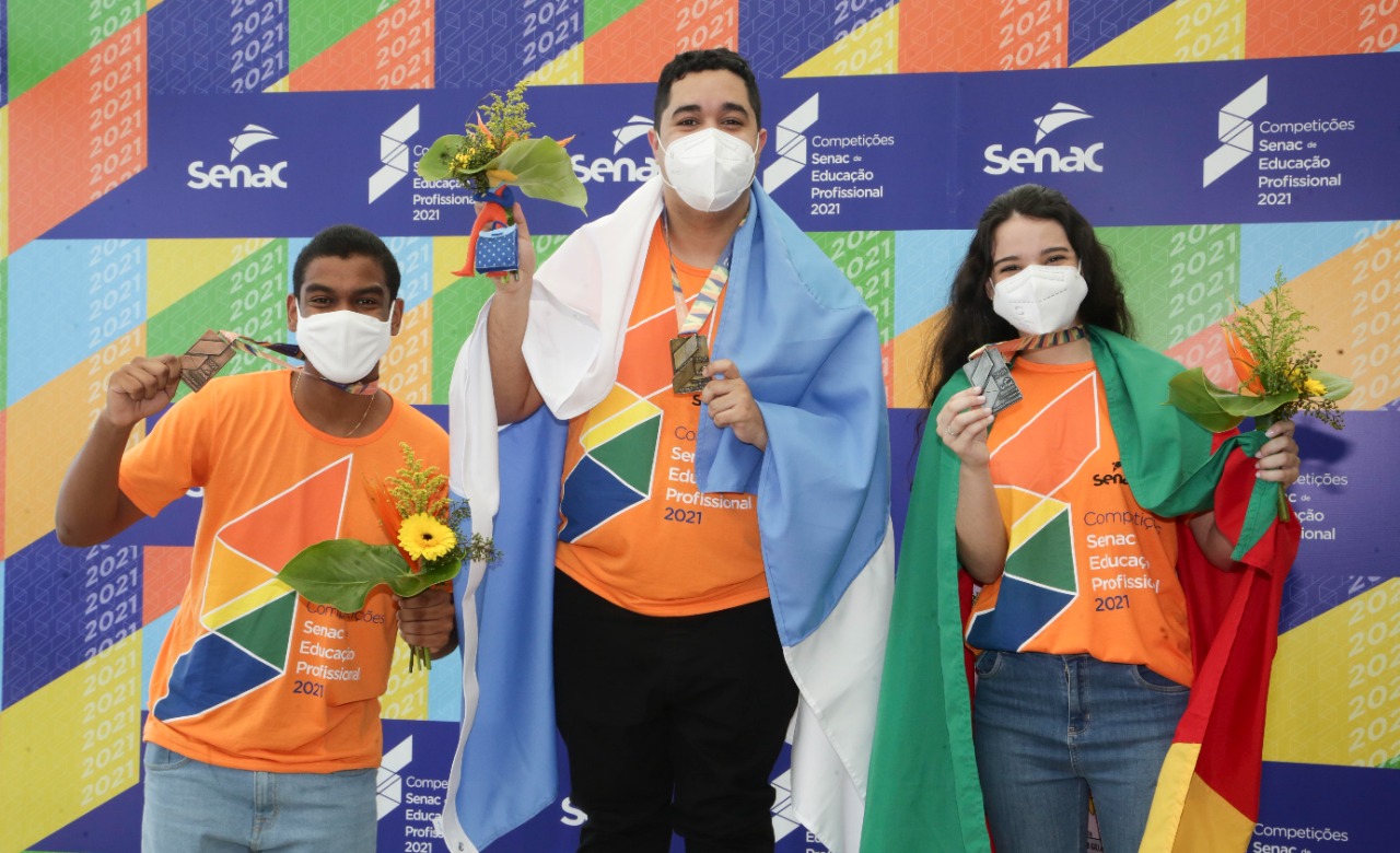 Alunos do Senac RJ conquistam medalhas de ouro e bronze nas Competições Senac de Educação Profissional