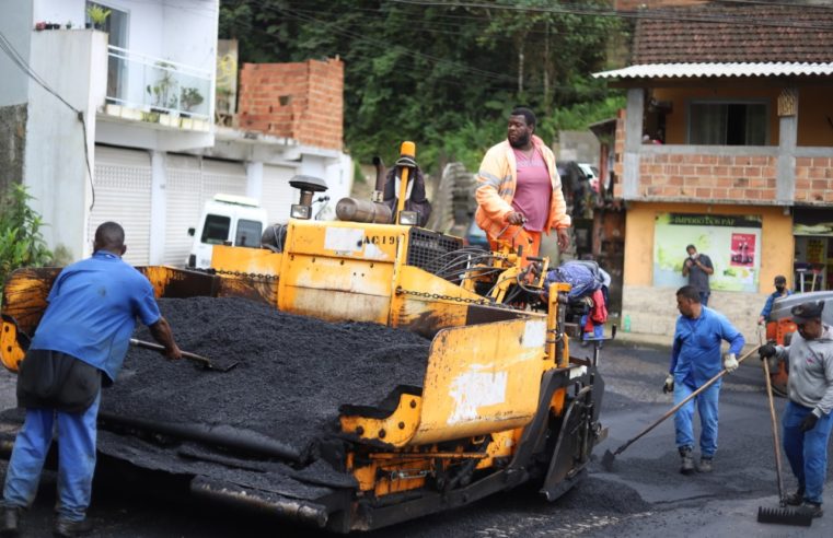 Acelera Petrópolis: asfaltamento começa no Siméria