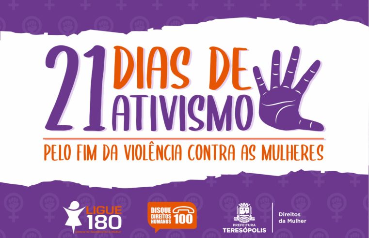 Prefeitura de Teresópolis promove programação pelos ’21 Dias de Ativismo pelo Fim da Violência contra as Mulheres’