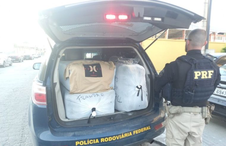 PRF apreende centenas de roupas falsificadas na Baixada Fluminense