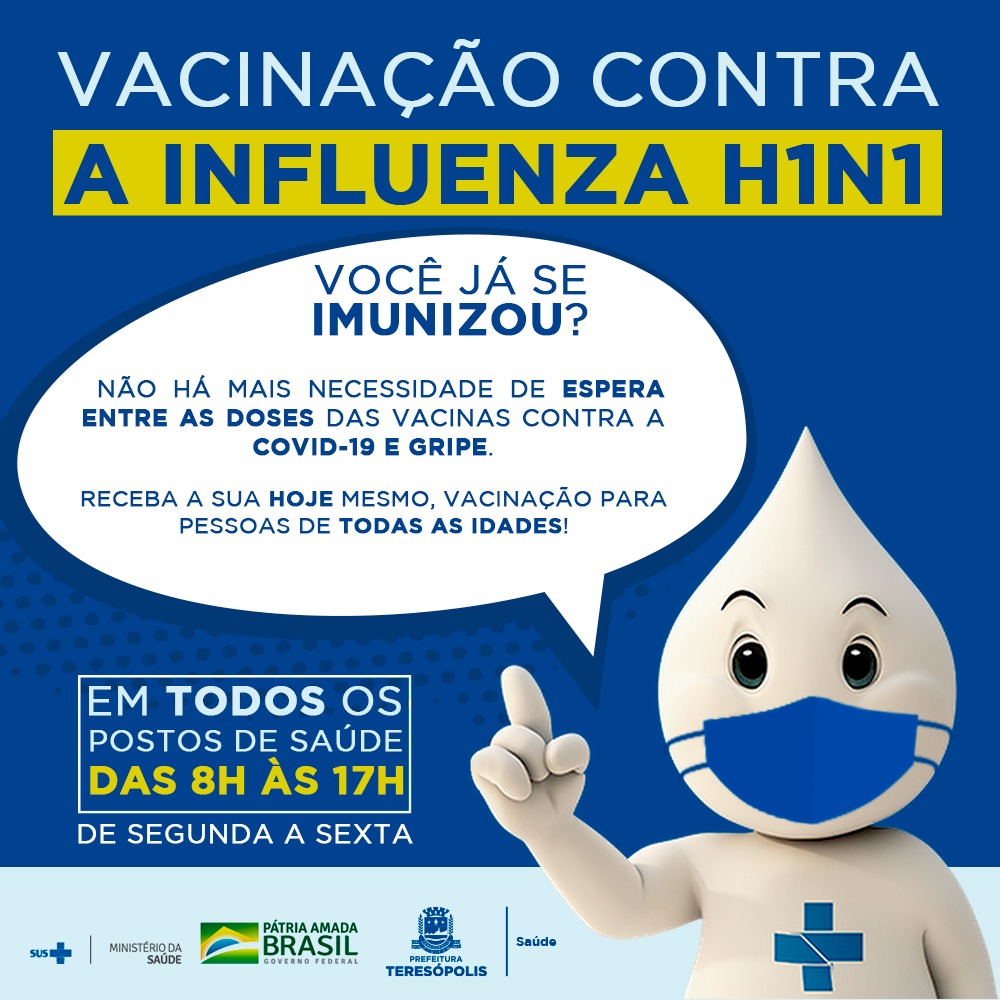 Teresópolis reforça convocação da população para vacina contra a gripe H1N1