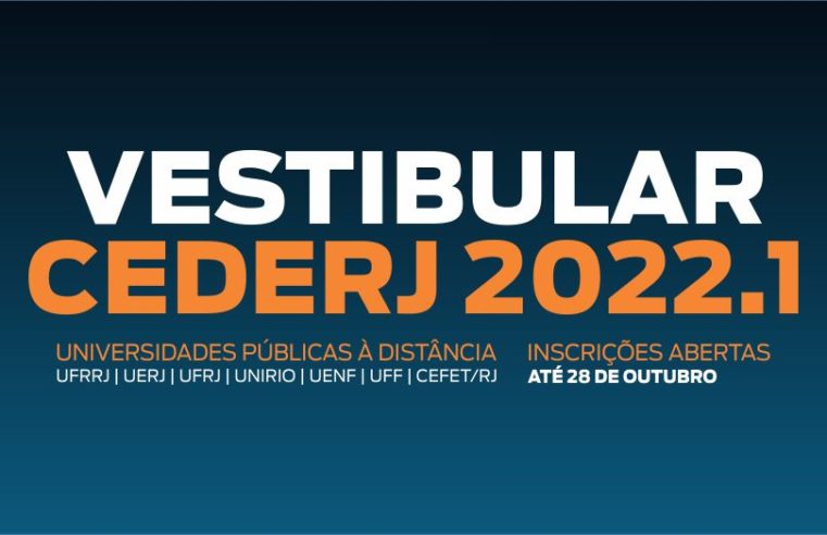 Vestibular Cederj 2022.1: Inscrições terminam nesta terça