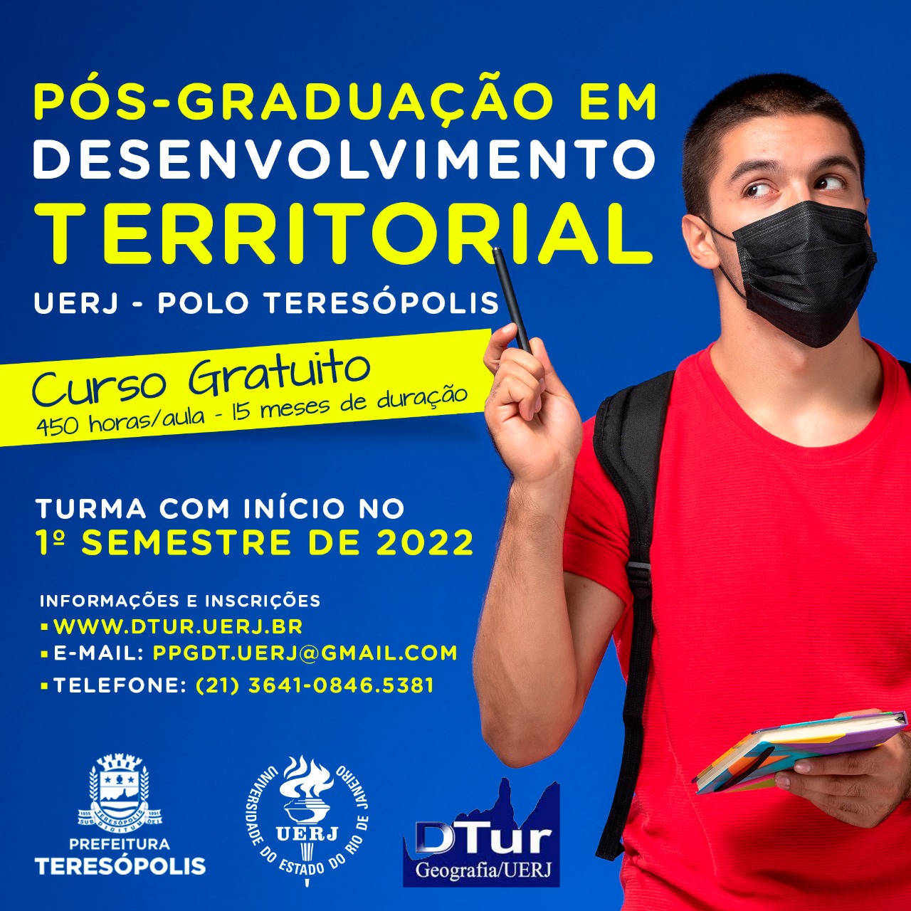 UERJ Teresópolis: Inscrições para Pós-graduação em Desenvolvimento Territorial terminam nesta sexta, 12