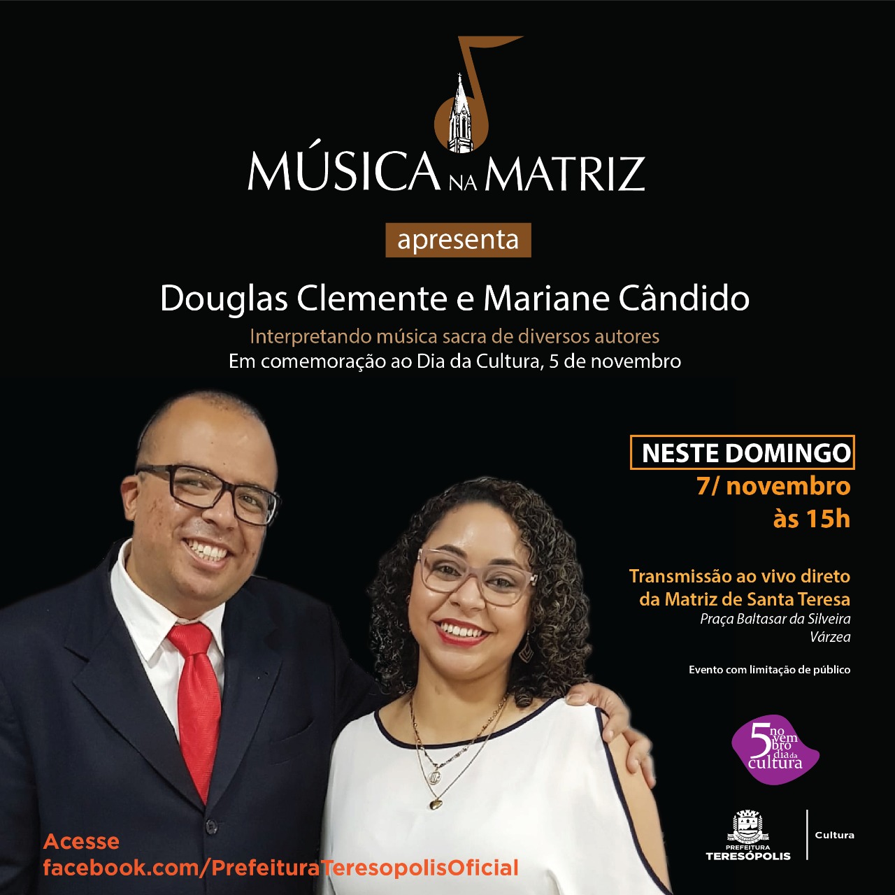 Música na Matriz’ comemora Dia da Cultura em Teresópolis