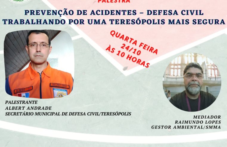 Projeto ‘Quarta às 10’ aborda o tema Prevenção de Acidentes e Defesa Civil