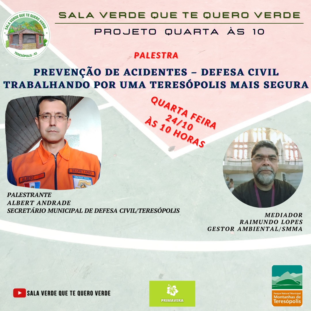 Projeto ‘Quarta às 10’ aborda o tema Prevenção de Acidentes e Defesa Civil