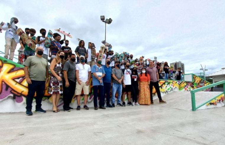 Prefeitura de Três Rios entrega revitalização da pista de Skate da Beira-Rio
