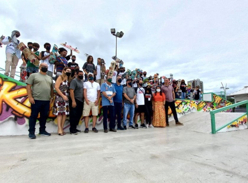 Prefeitura de Três Rios entrega revitalização da pista de Skate da Beira-Rio