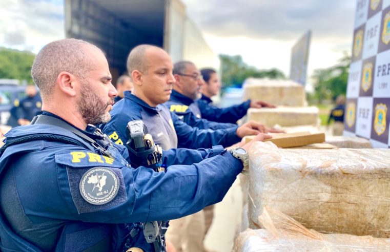 PRF apreende grande carregamento de maconha na BR-040