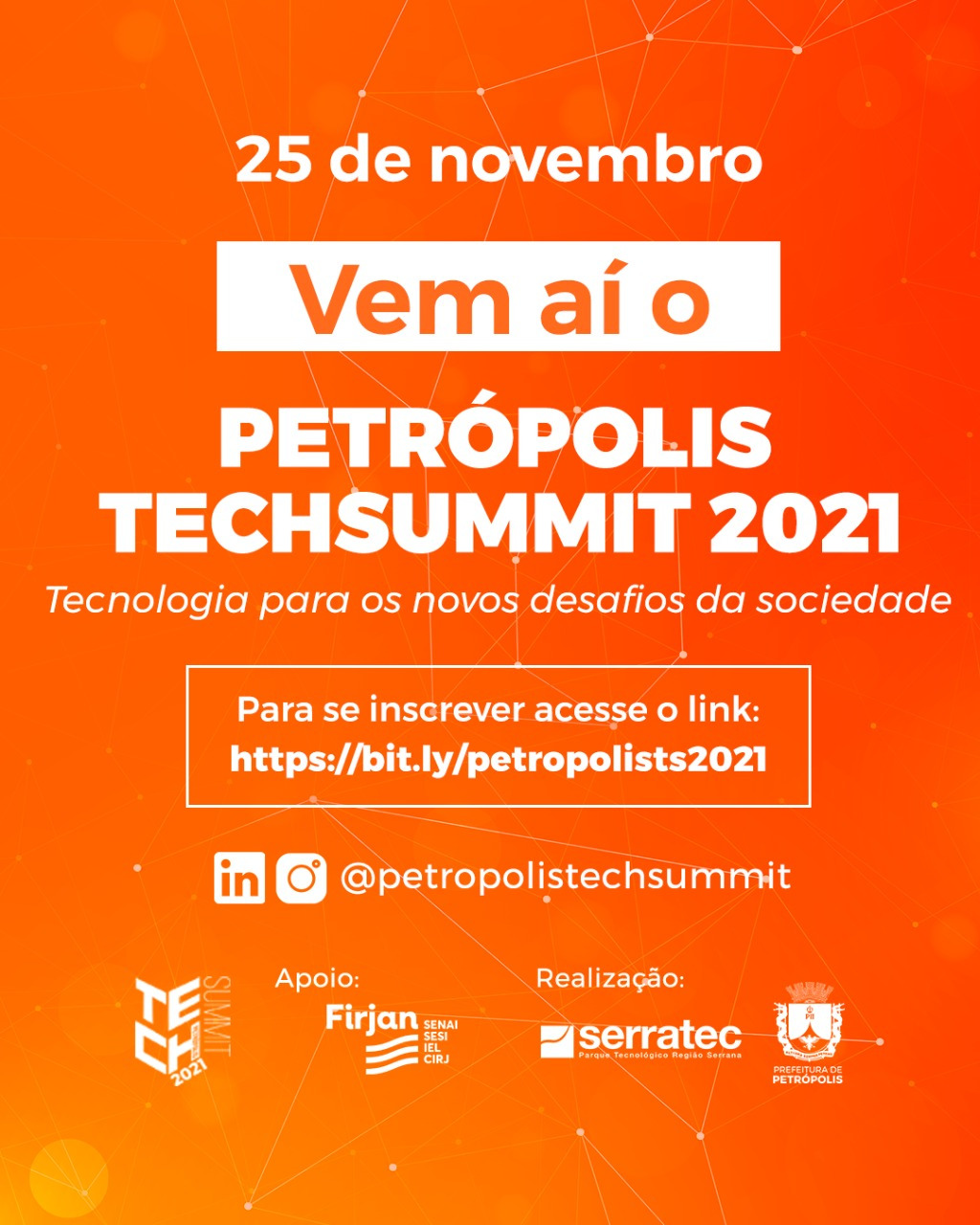Petrópolis será sede do mais importante evento tecnológico da Região Serrana este ano