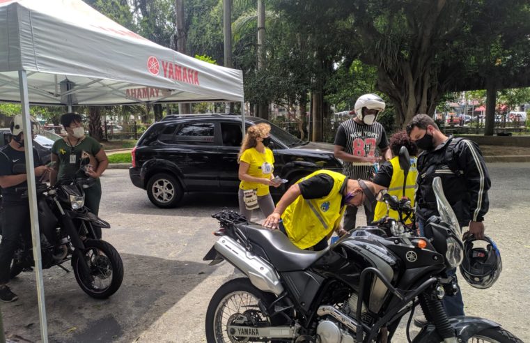 Parada Positiva: Ações educativas com motociclistas na Praça Dom Pedro