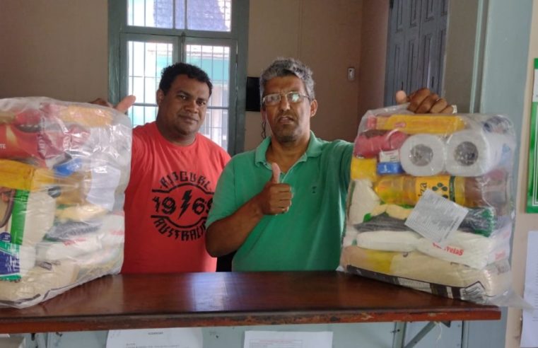 Sindicato dos Rodoviários arrecada alimentos e doa cestas básicas