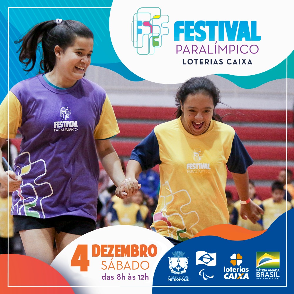 Petrópolis recebe Festival Paralímpico Loterias Caixa 2021 neste sábado