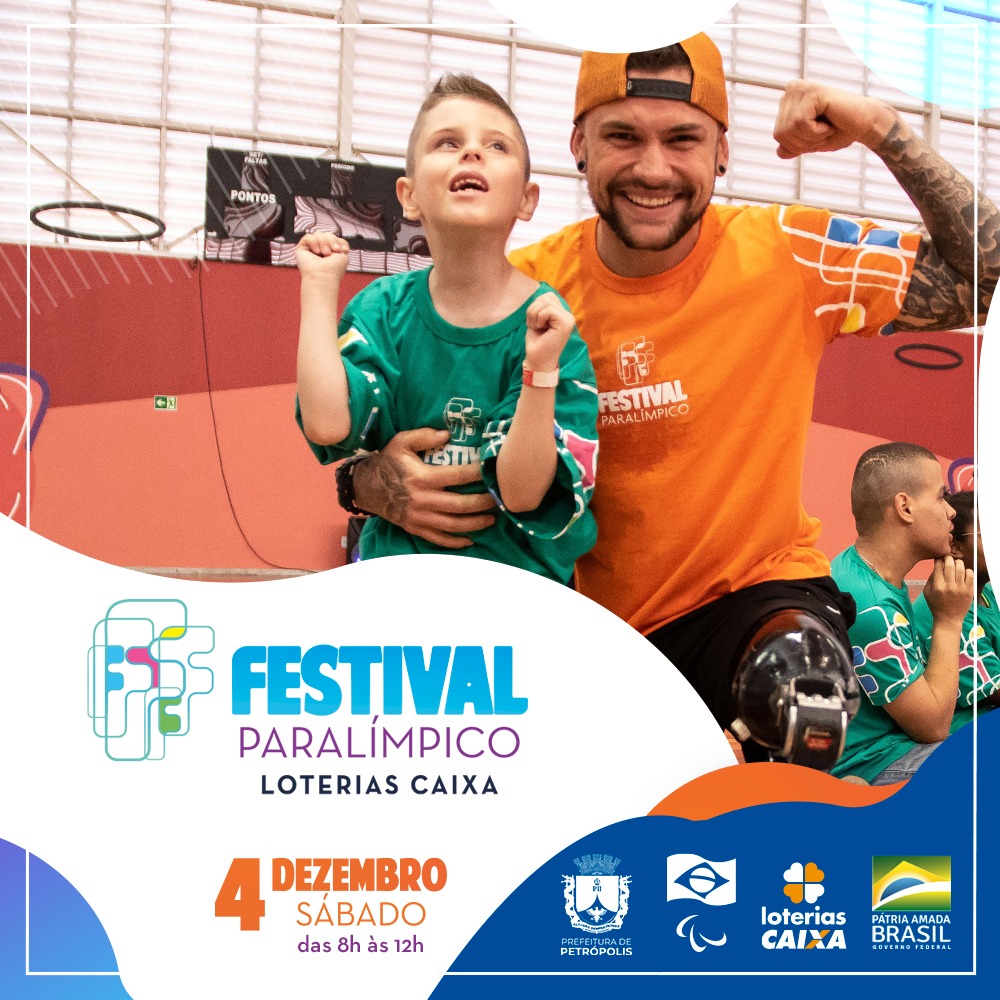 Petrópolis recebe Festival Paralímpico Loterias Caixa 2021 neste sábado