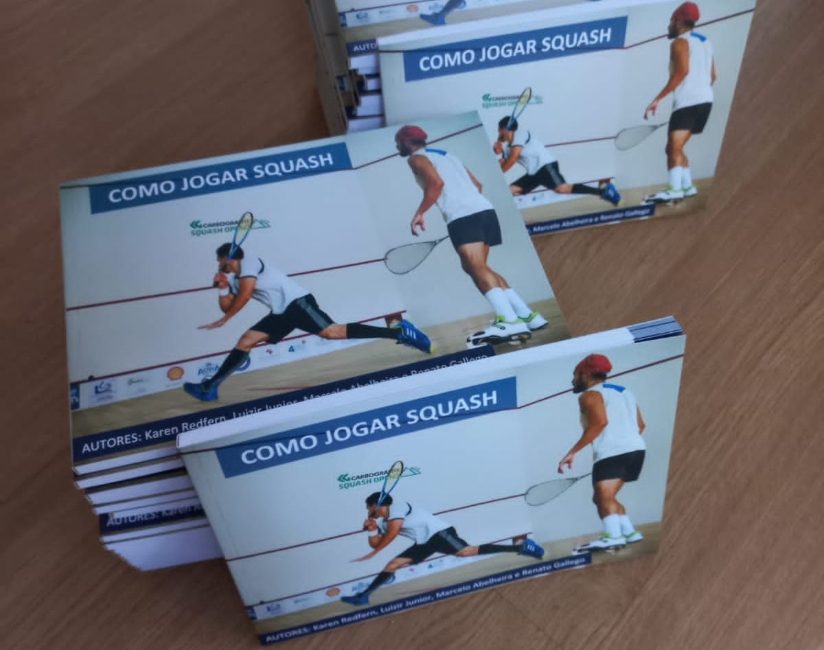 Professor de squash do Clube Campestre lança livro sobre a modalidade