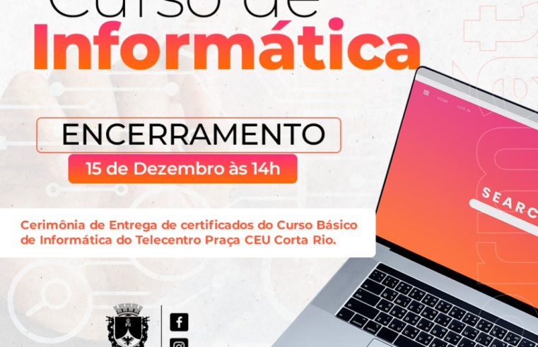 Centro de Inclusão Digital (CID) da Posse entrega certificados de formação para 110 alunos nesta quarta-feira