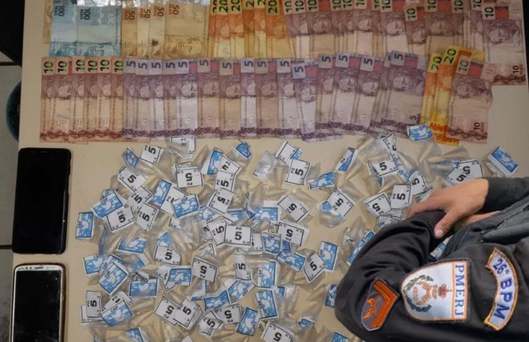 Ações da polícia militar resultam em apreensão de drogas e prisão de suspeitos de tráfico
