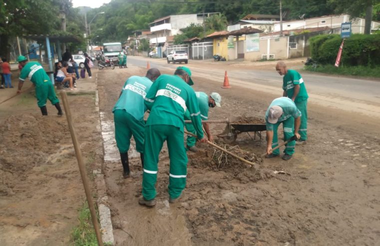 Comdep faz mutirão de limpeza no distrito da Posse
