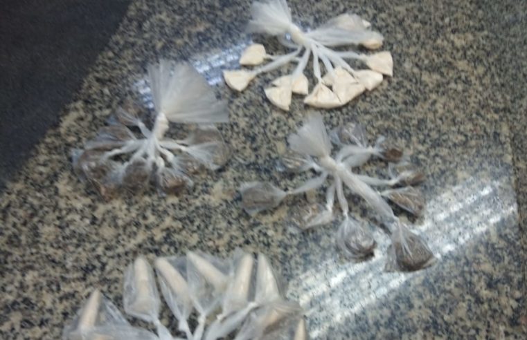 PM aprende drogas no distrito da Posse