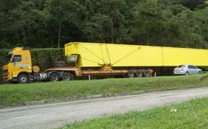 Concer informa interdição na BR-040 para passagem de carreta de grande porte
