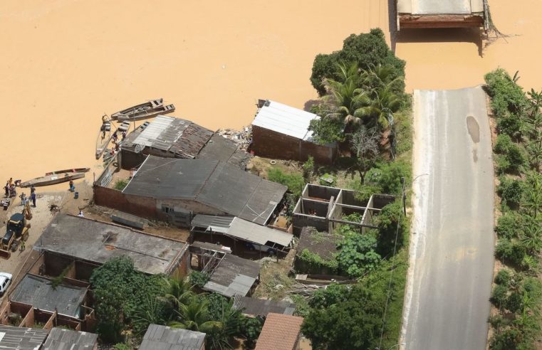 Sobe para sete número de mortos no sul Bahia por causa das chuvas