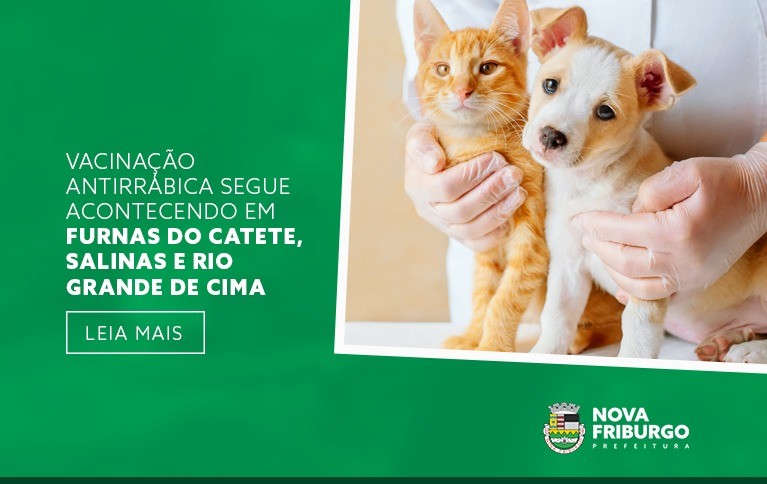 Vacinação antirrábica continua em Furnas do Catete, Salinas e Rio Grande de Cima