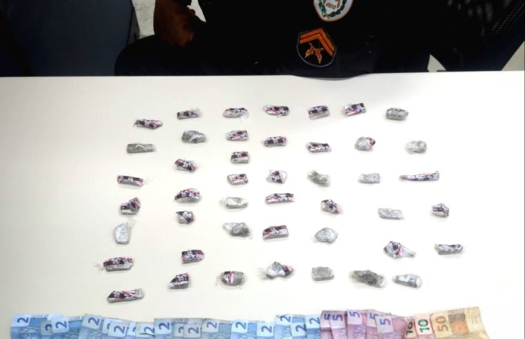 Homem é preso por tráfico na Vila São José, no Centro de Petrópolis