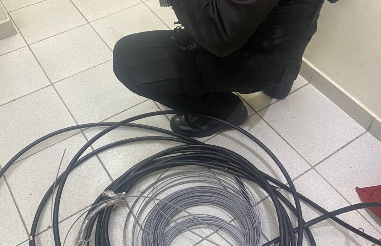 Homem é preso furtando fios de cobre e de fibra óptica no Dr, Thouzet, em Petrópolis