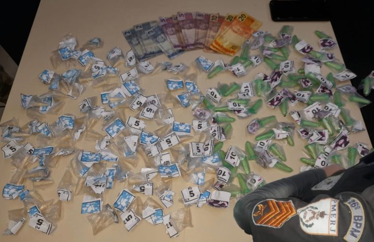 Homem é preso com cocaína no Bairro Esperança